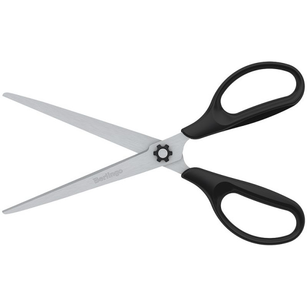Ножницы Berlingo "Easycut 100" 18 см, европодвес RE-DNn_18040