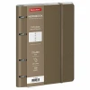 Тетрадь на кольцах 120л. А5 BRAUBERG "ELEGANT" экокожа, с резинкой, бежевый S-405242