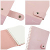 Записная книжка А5 96л. Greenwich Line "Pastel. Pink" ЛАЙТ, кожзам, скрытый гребень, блок в линию RE-NA5_51412
