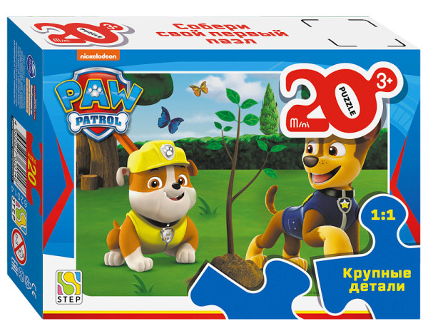 Пазл mini с крупными деталями 20 "Щенячий патруль" STP-62014