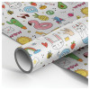 Упаковочная бумага белый крафт MESHU "WOW" 1л. 70 x 100 см 70 г/м2 RE-MS_46379