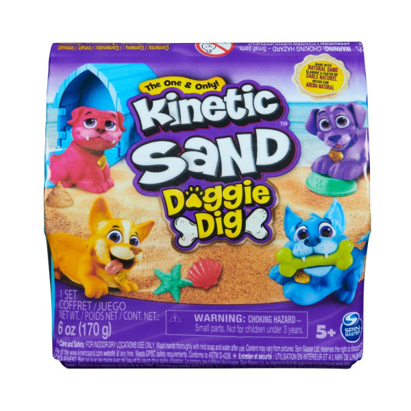 Кинэтик Сэнд. Кинетический песок 170 г. с фигуркой-сюрпризом Kinetic Sand ROS-43818