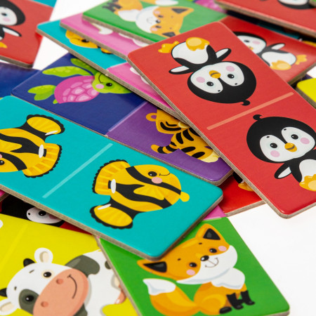 Домино Вaby Toys для малышей "Животные" 28 элемента, 3+ KOR-04047