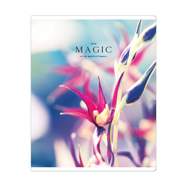 Тетрадь 48л. A5 клетка Greenwich Line "Magic of flowers" глянцевая ламинация, 70 г/м2 RE-N5c48-41050