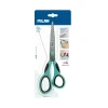 Ножницы канцелярские MILAN Dots & Buttons 20,5 см, бирюзово-черные ML-BWM10150DB