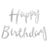 Гирлянда Happy Birthday (курсив), серебро 500 см SF-521177