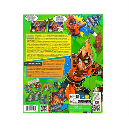 Ниндзомби. Фигурка со слаймом Скорстрайк. Ninjombie ROS-68759
