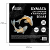 Бумага для оригами и аппликаций ОСТРОВ СОКРОВИЩ 21 x 21 см 100 л. Белая S-666175