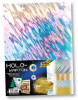Картон голографический FOLIA 230 г/м2 50 x 70 см, 1 лист, Flame silver/серебряное пламя FL-301001