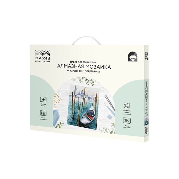 Алмазная мозаика ТРИ СОВЫ "Гондола" 30 x 40 см, холст на подрамнике RE-АМП3040_47596