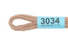 Нитки для вышивания GAMMA мулине (0820-3070) 8 м №3034 бежевый MG-3034