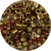 Бисер Япония TOHO MIX 7 25 г №3205 бронзово-золотистый TOHO-MIX-3205