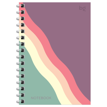 Записная книжка А6 120л. BG "Bright wave" на гребне RE-ЗК6гр120-12789
