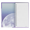 Записная книжка 95 x 175 мм 96л. MESHU "Moon light" на гребне, мат. ламинация, твердая обложка, выб. УФ-лак RE-MS_52915