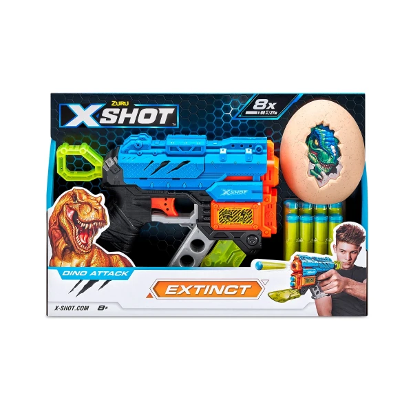 Игровой набор ZURU X-Shot DINO ATTACK (бластер, 8 снарядов) ROS-44143