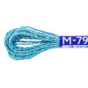 Нитки для вышивания GAMMA мулине NM металлик 8 м голубой/серебристый MG-NM-79