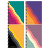 Записная книжка А6 120л. BG "Bright wave" на гребне RE-ЗК6гр120-12789