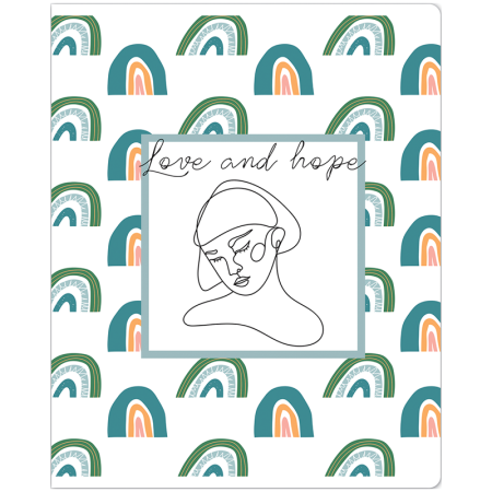 Тетрадь 96л. A5 клетка ArtSpace "Стиль. Love and hope" RE-Т96к_36428