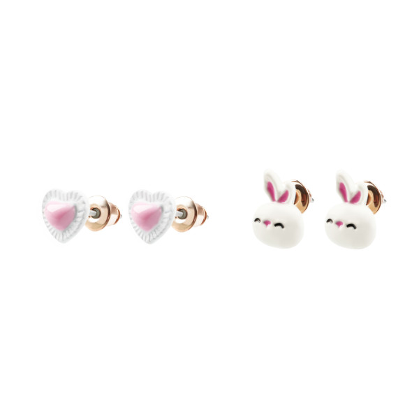 Серьги MESHU "Cuteness" бижутерия, 2 пары, европодвес RE-MS_60700