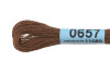 Нитки для вышивания GAMMA мулине (0207-0819) 8 м №0657 коричневый MG-0657