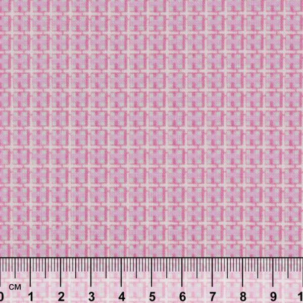 Ткань для пэчворка PEPPY БАБУШКИН СУНДУЧОК 50 x 55 см 140 ± 5 г/м2 100% хлопок БС-27 клетка ярко-розовый