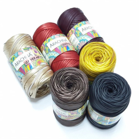 Пряжа ARACHNA Leather Art 100% полиэстер 1 x 160 ± 10 г 50 м