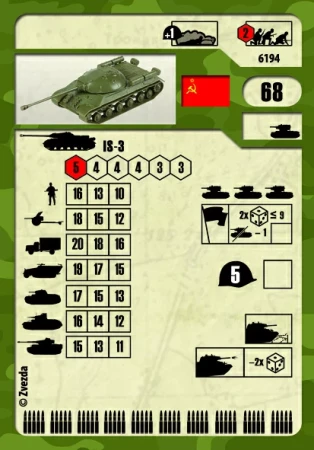 Сборная модель: Советский тяжелый танк ИС-3, З-6194