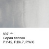 Краска акварель VISTA-ARTISTA Studio кювета 2.5 мл 1 шт 807 серая теплая VAW-807