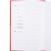 Блокнот для записей Стихия Bullet Journal 100 г/м2, 14 x 20 см, 80 л, жесткая обложка, красный NP-ST04058