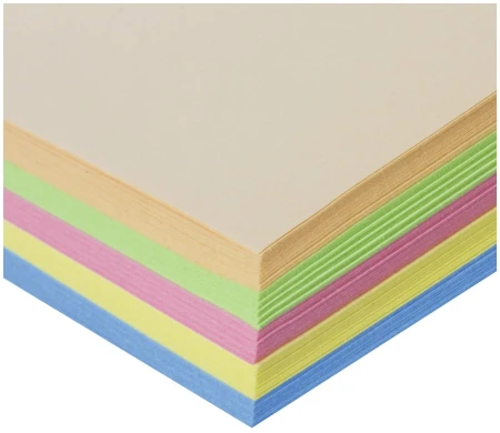 Бумага цветная STAFF "Pastel mix" А4 80г/м2 100 л. (5 цв х 20 л) S-110889