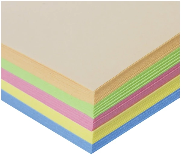 Бумага цветная STAFF "Pastel mix" А4 80г/м2 100 л. (5 цв х 20 л) S-110889