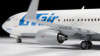 Сборная модель: Самолет "Боинг 737-800", подарочный набор, З-7019ПН
