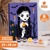 Картина по номерам "Девочка с косичками" 21 x 15 см SIM-9502835