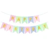 Гирлянда Флажки, Happy Birthday, пастель ассорти, металлик 500 см 16 х 12 см SF-6232491