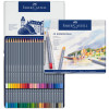 Карандаши акварельные художественные Faber-Castell "Goldfaber Aqua" 48 цв, метал.коробка RE-114648