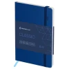 Записная книжка А6 80л. Greenwich Line "Classic. Blue" ЛАЙТ, кожзам, с резинкой, фактурное тиснение, блок в клетку RE-NA6_50595