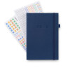Блокнот для записей Стихия Bullet Journal 100 г/м2, 14 x 20 см, 80 л, жесткая обложка, тёмно-синий NP-ST04054