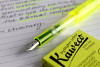 Набор KAWECO Glow Marker флуоресцентный желтый (перьевая ручка + картриджи) KAW-10001757