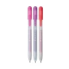 Ручки гелевые SAKURA Gelly Roll Metallic, выдвижные, набор 3 цвета (красный, розовый, фиолетовый) RTPXGBRAMET3C