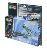 Сборная модель: REVELL Combat Set Турбореактивный истребитель Me262 и истребитель дальнего радиуса действия P-51B 1:72, подарочный набор UT-63711