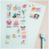 Наклейки объемные MESHU "Cat lover" 10 x 19 см RE-MS_36927