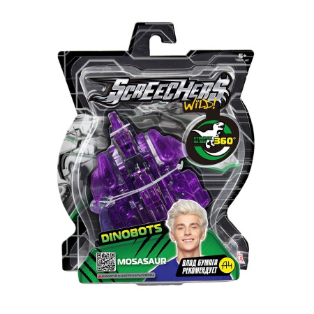 Дикие Скричеры. Игровой набор Мозазавр Дино 360. ТМ Screechers Wild ROS-42056