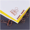 Зажимы для бумаг 32 мм MESHU "Rose Gold" 4 шт, пакет с европодвесом RE-MS_41597