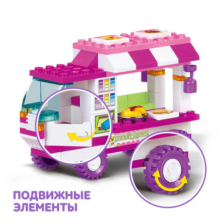 Конструктор Розовая мечта "Пикник" 102 детали 1393642