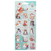 Наклейки объемные MESHU "I meow you" 10 x 23 см, с блестками RE-MS_66572