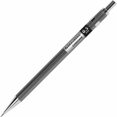 Карандаш механический BRAUBERG "CHROME" 0.5 мм металлический корпус S-181977