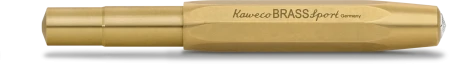 Ручка-роллер KAWECO BRASS Sport 0,7мм Латунный корпус (латунь) в подарочном футляре KAW-10000921