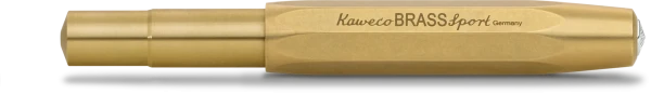 Ручка-роллер KAWECO BRASS Sport 0,7мм Латунный корпус (латунь) в подарочном футляре KAW-10000921