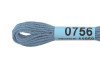 Нитки для вышивания GAMMA мулине (0207-0819) 8 м №0756 т-серо-голубой MG-0756