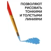 Набор кистей ГАММА "Классические" 5 шт пони, круглые № 1, 2, 3, 4, 5, блистер, европодвес RE-230818.01.01